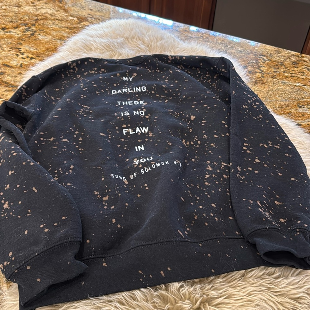 Black Graphic Sweatshirt